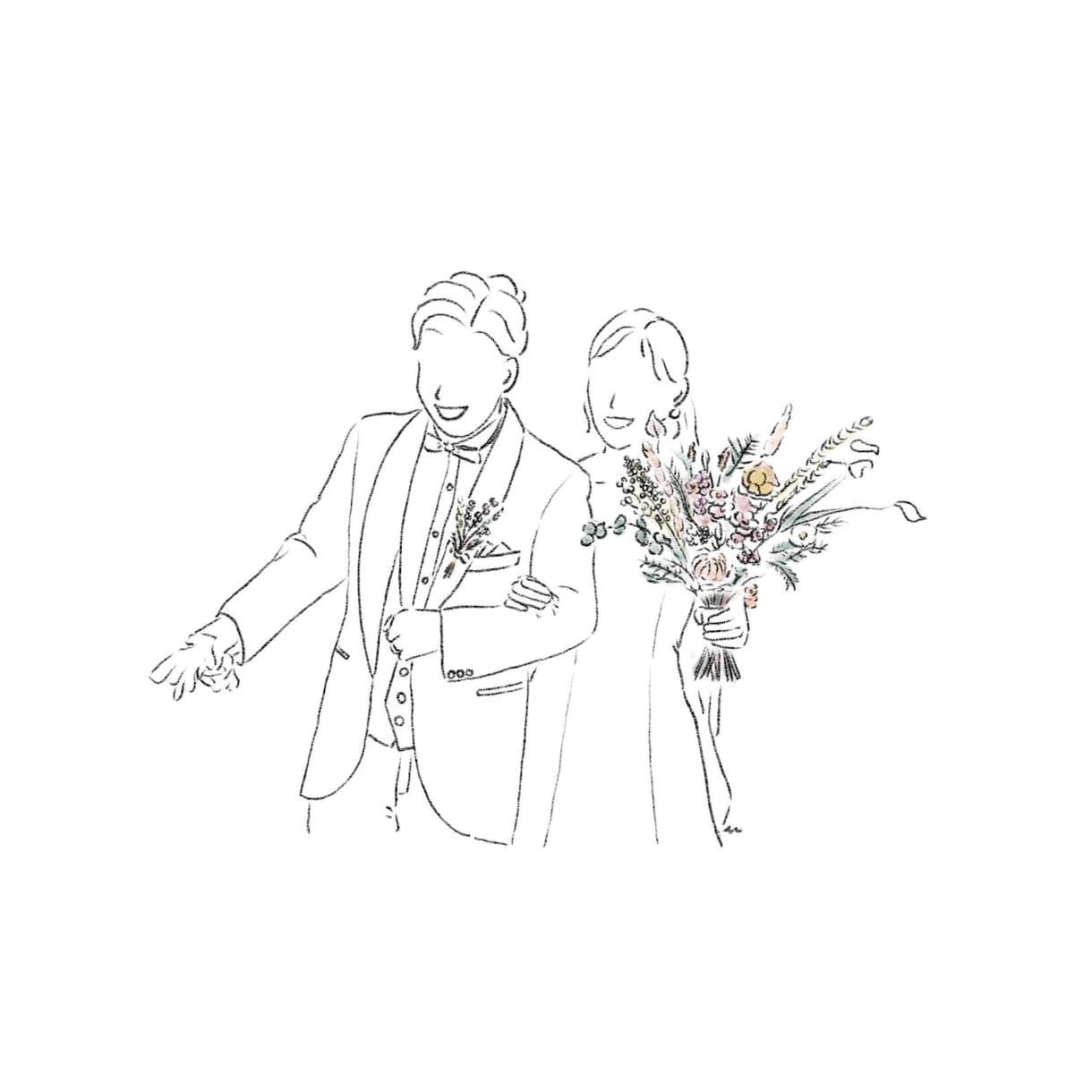 シンプルな線画イラスト描きます 再開しました！いろんなシーンでのイラストも◎ イメージ4