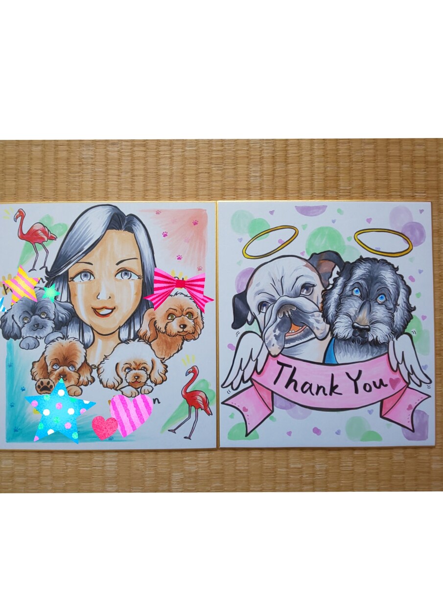 誕生日、送別会などにステキな似顔絵描きます アラフィフおばさんがコピックで描きます イメージ2