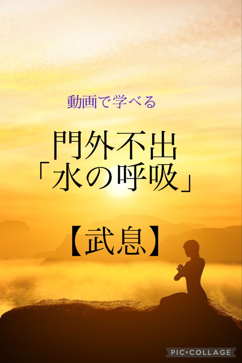 武息★口伝のみ門外不出の氣の活性化呼吸法教えます 陰神の氣【武息（ブソク）】：丹を満たす「水」の呼吸 イメージ1