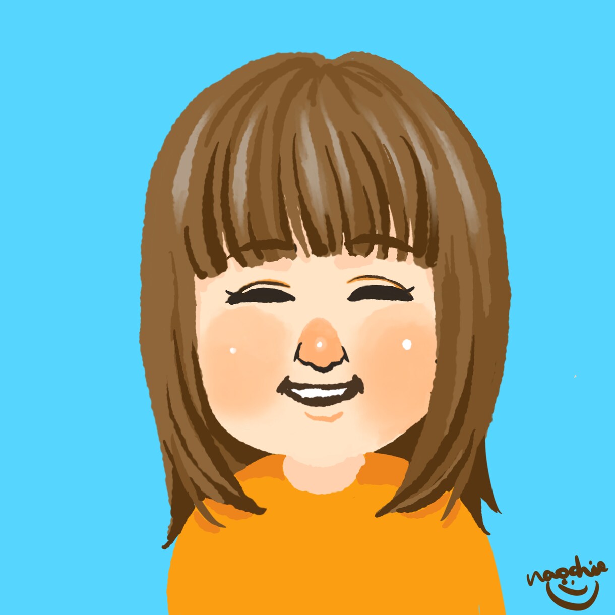 かわいいシンプルなアイコンイラストお描きします プロのイラストレーターが似顔絵アイコンをお描きします。 イメージ3