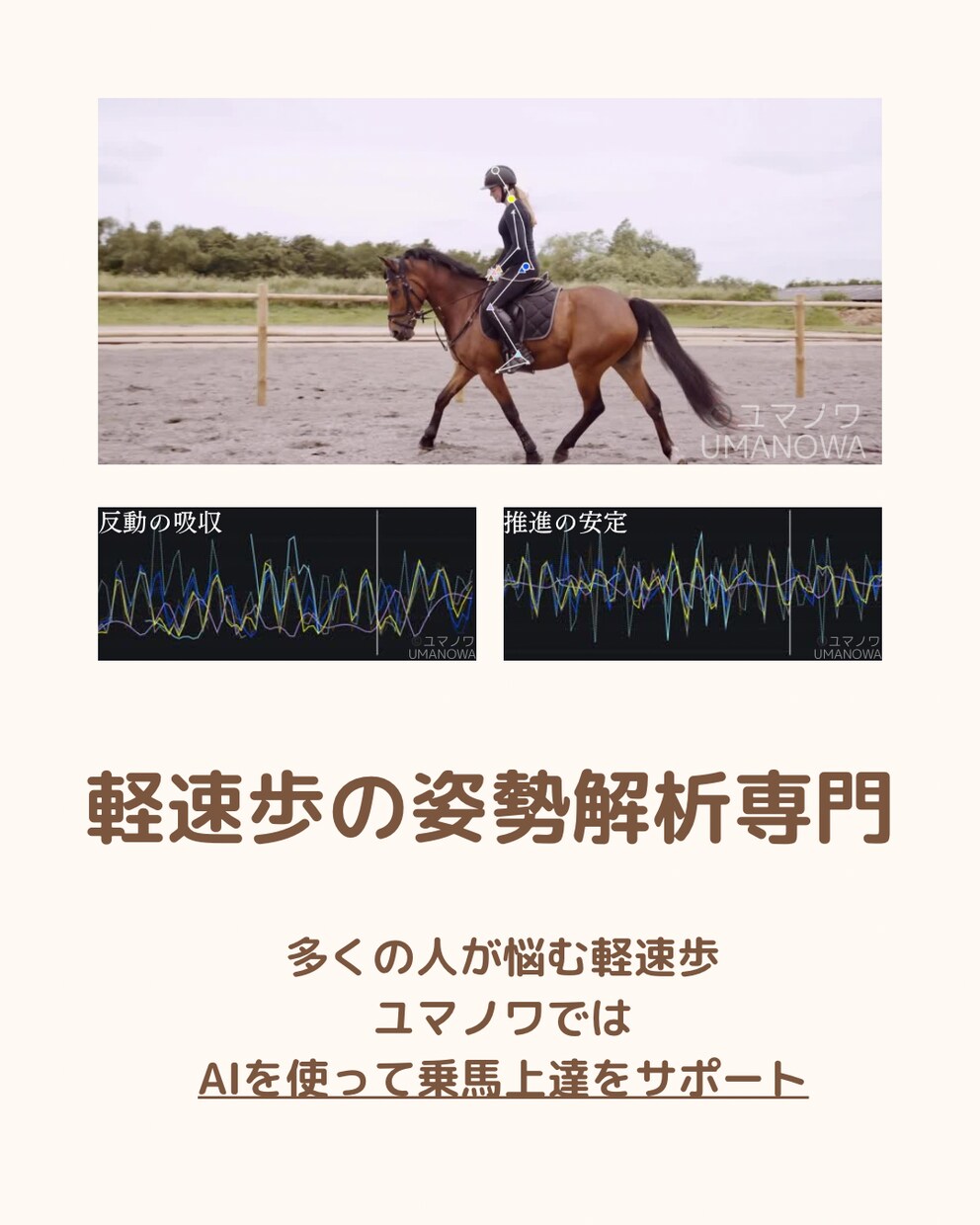150-165㎝女性限定｜AI乗馬姿勢解析します あなたの姿勢を数値で可視化。AIと一緒に理想のフォームへ イメージ2