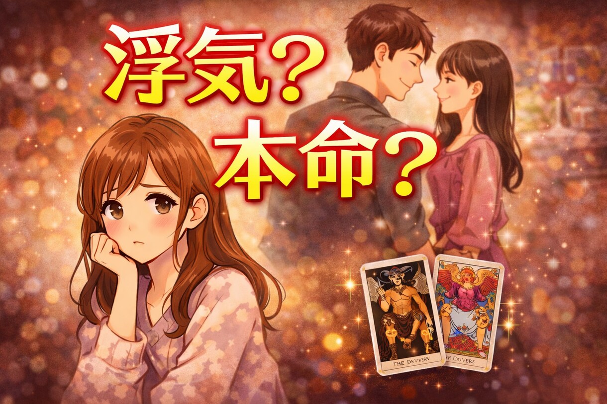 彼に他の女性いる？男目線占います 彼の本音と他の女性の影を男目線で読み解きます イメージ1