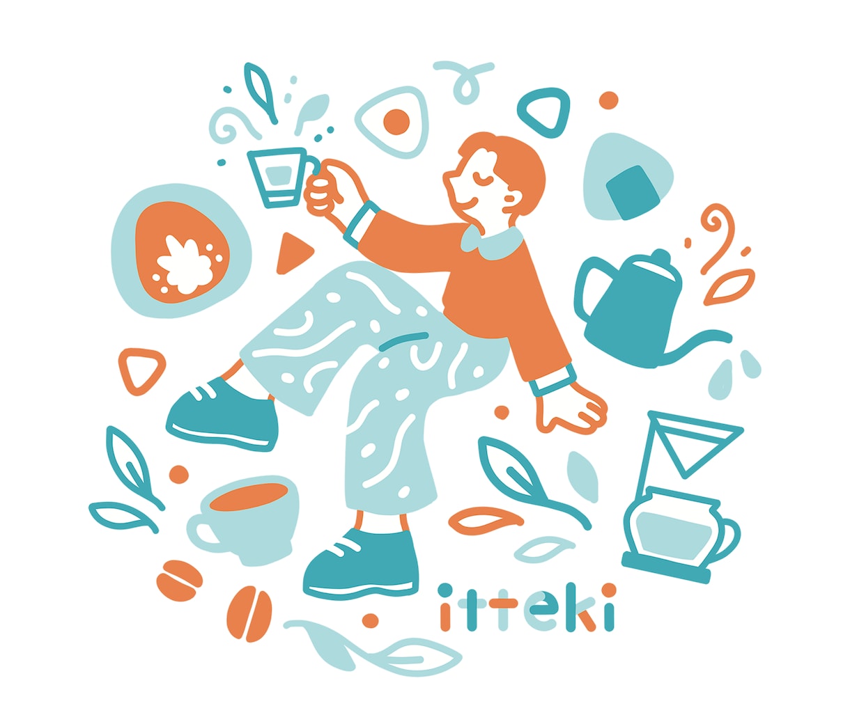 ポップでシンプルな目を引くイラスト作成します SNSアイコンから広告、挿絵、グッズ等まで幅広く対応◎ イメージ3