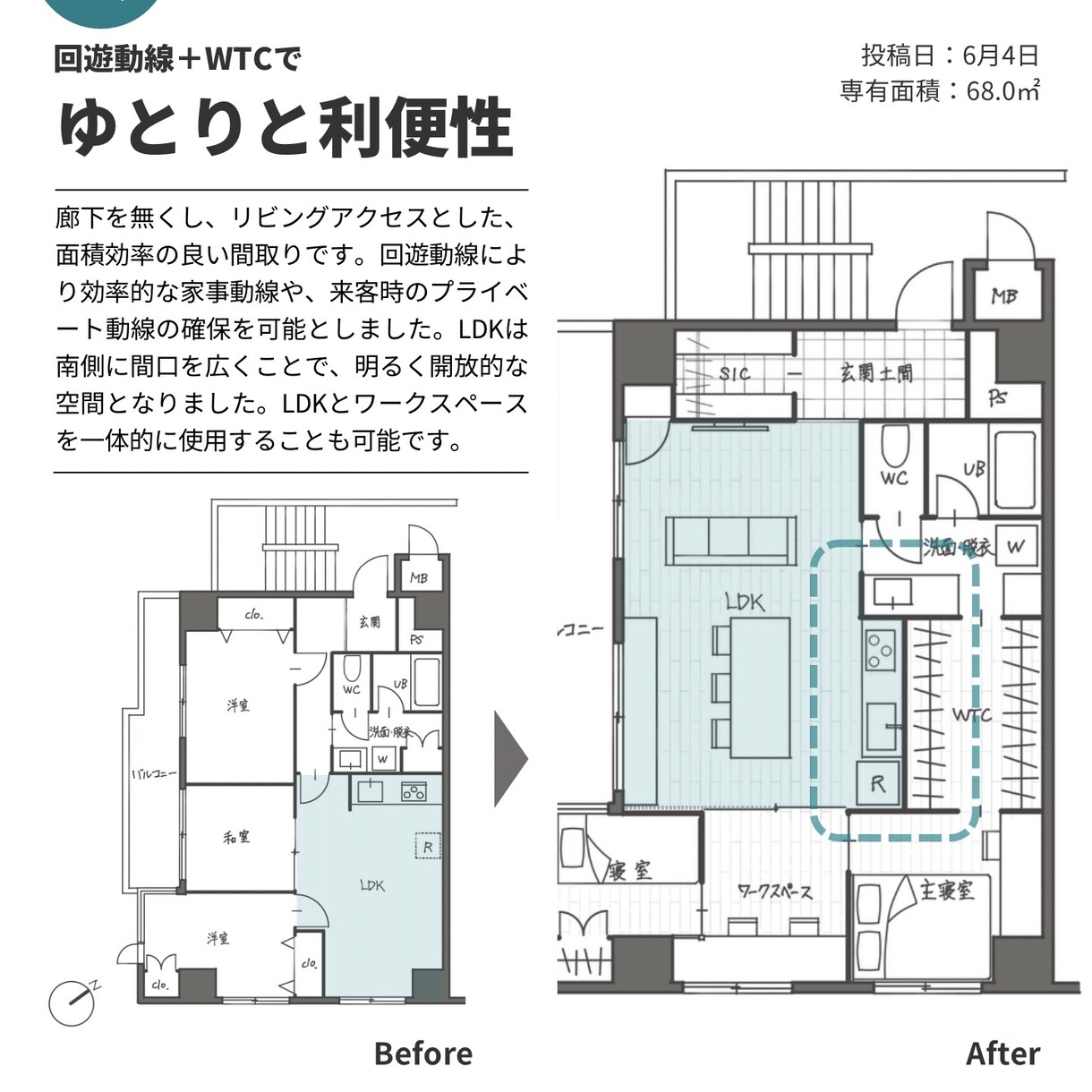 一級建築士が間取図でリノベ購入をロジカル検証します 3日納品。セカンドオピニオン歓迎。納得の検討材料を届けます！ イメージ9