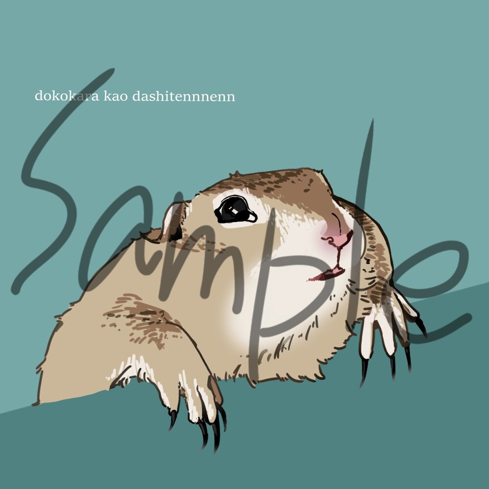 生き物(ペット等)の似顔絵イラスト描きます ユルっとリアルなペットの似顔絵を提供します！ イメージ3