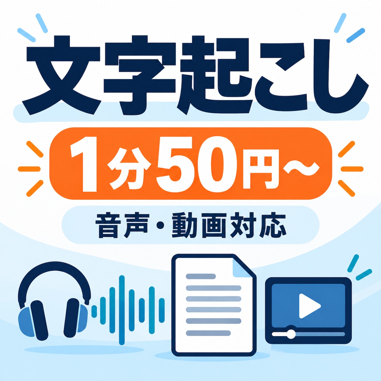 音声・動画を文字起こしします 30分まで1,500円｜読みやすく整えて納品 イメージ1