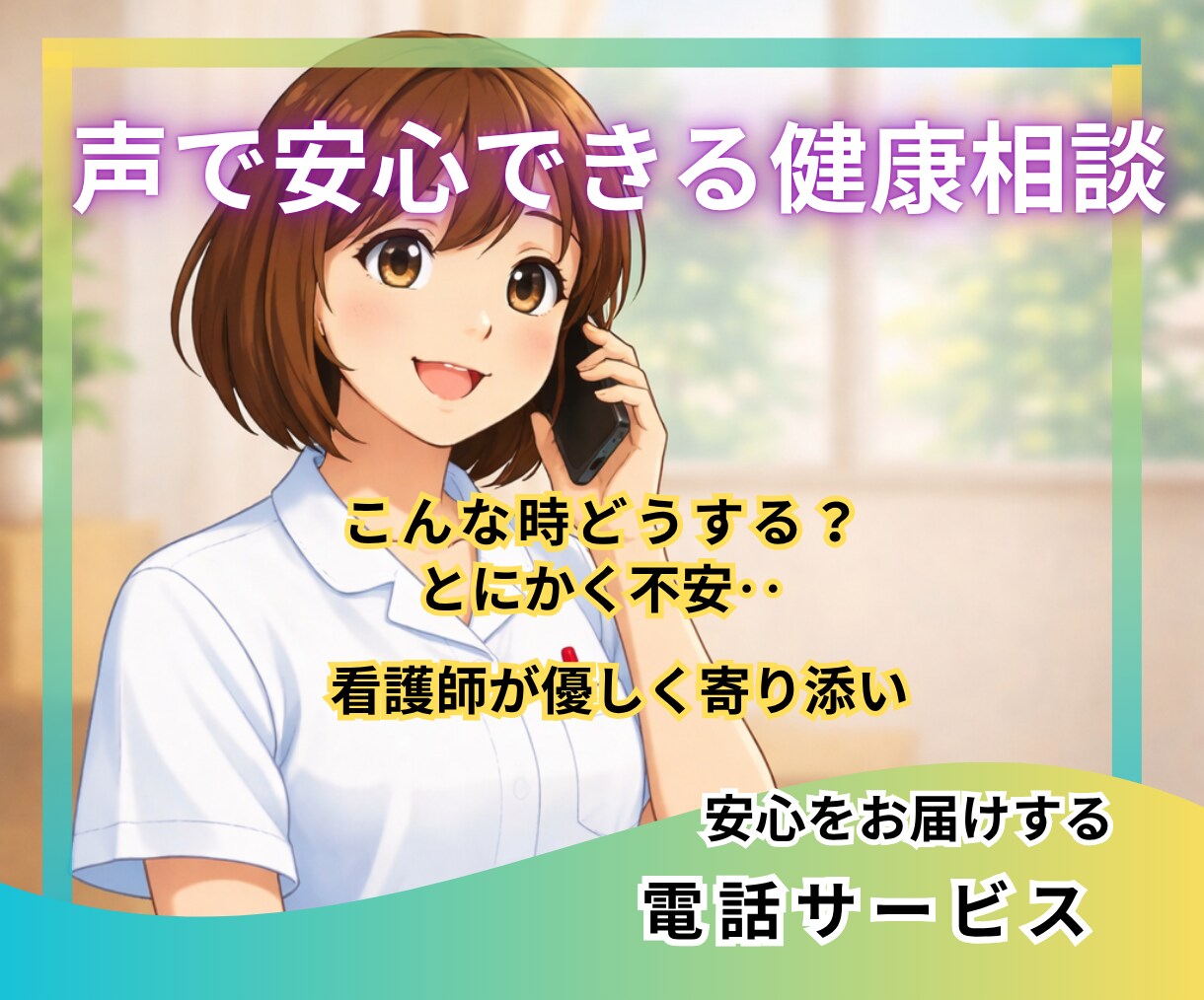 今すぐ看護師が不安に寄り添い⭐️健康相談しています 聞きたい時に声で安心の健康相談☘️看護師が丁寧に聞きます イメージ1