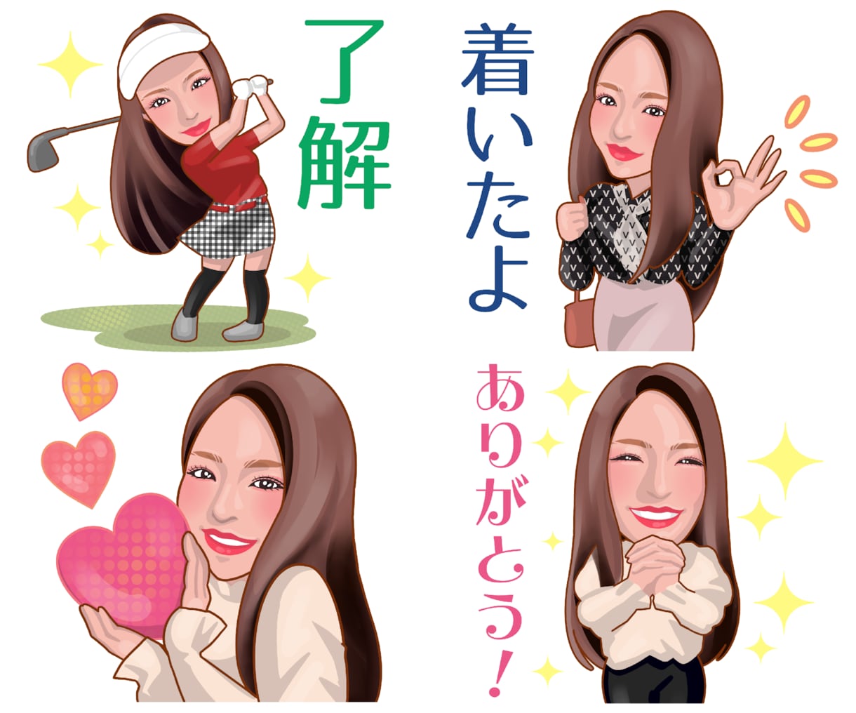 世界に１つの似顔絵LINEスタンプを作成します ★BIGスタンプ制作可！高画質スタンプ原画もプレゼント！★ イメージ2