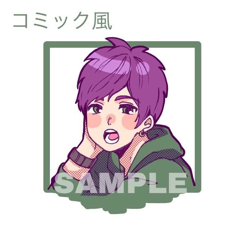 アイコンイラスト描きます Twitter、Instagram、LINEのアイコンなどに イメージ2