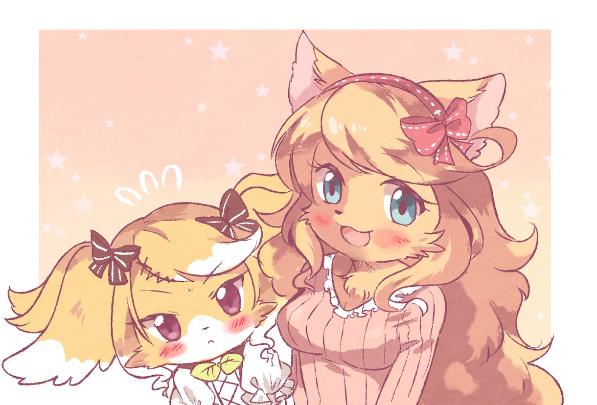 アイコン、ヘッダー、挿絵等のイラストお描きします アニメ、可愛い、ポップ、似顔絵等幅広い絵柄に対応しています！ イメージ4