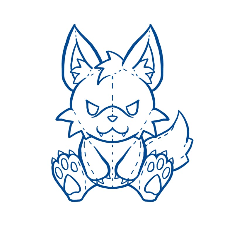 ケモナーさんにおすすめします ケモノ系のぬいぐるみイラスト化します イメージ1