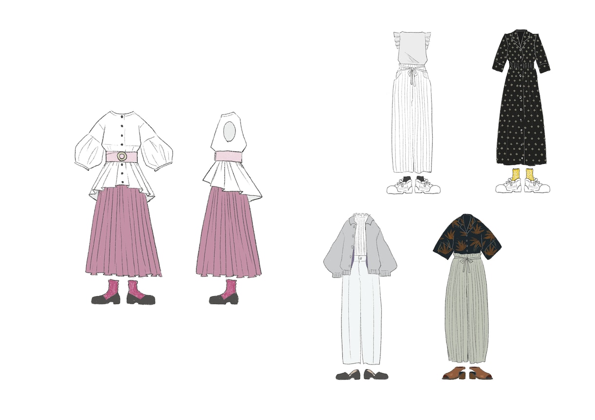 商用可◇イラスト作成します イラストカット5点セットで承ります。 イメージ2