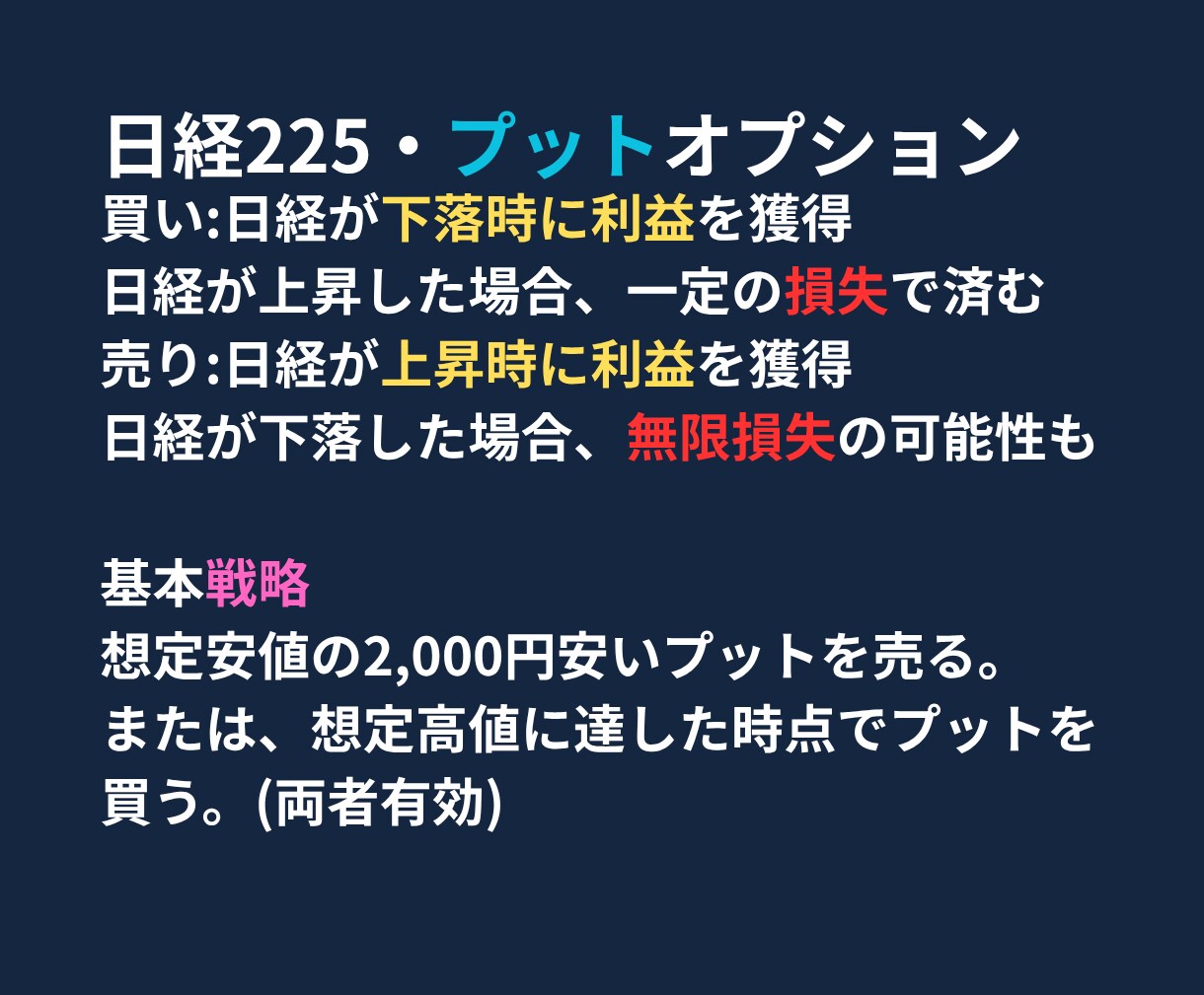 専業投資家が先物オプション取引の基本構造を教えます 一時的ではなく、長く使える投資知識を伝授します！ イメージ5