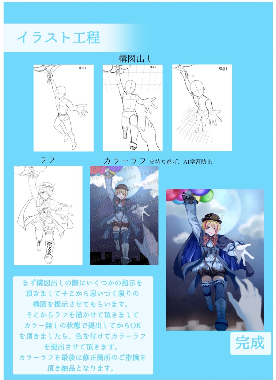 アイコン、キャラデザ、立ち絵等をお描きします 最短1週間で納品！！商用利用可能 イメージ10