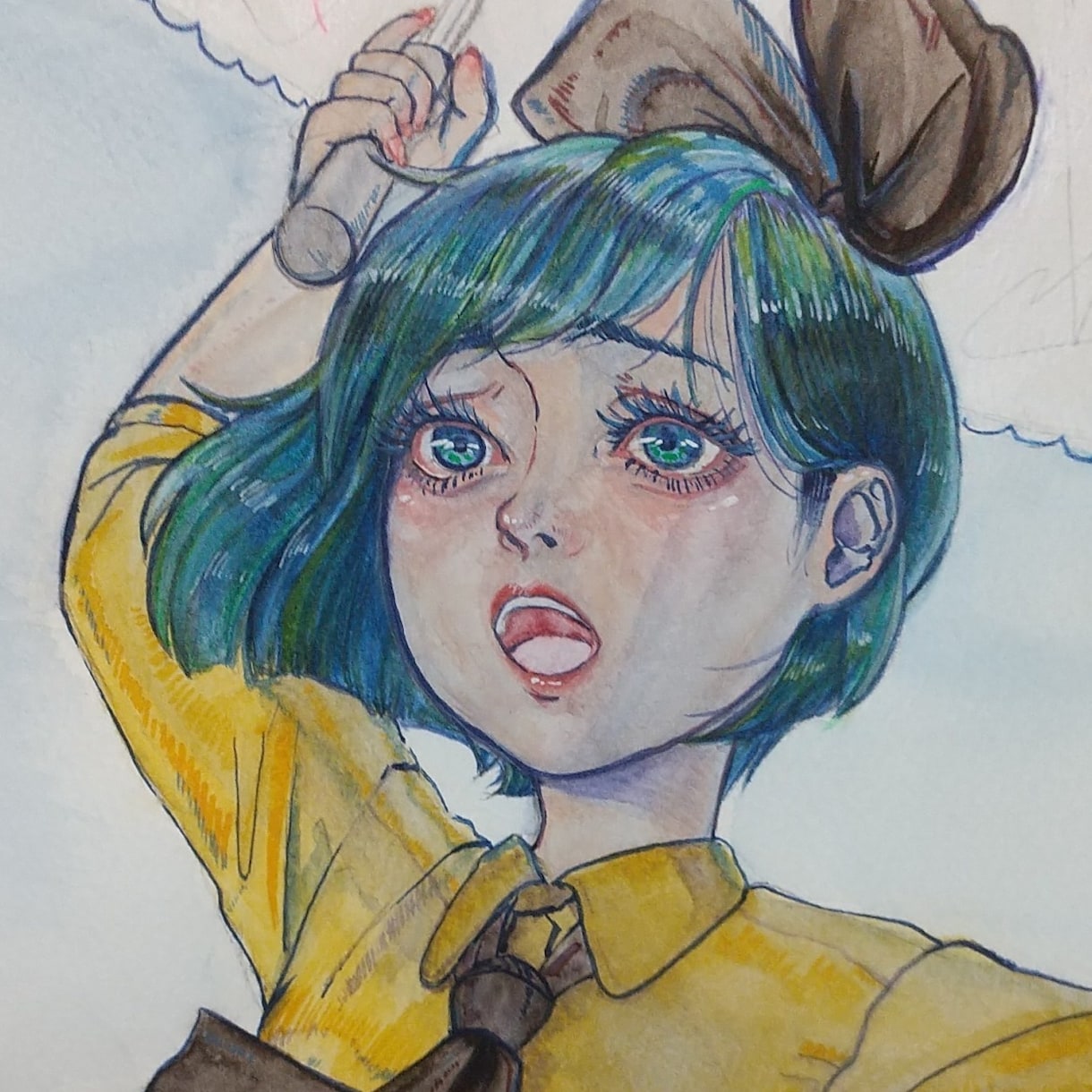 アナログ透明水彩でアイコンイラスト描きます 鮮やかなアナログイラストでアイコンを彩りましょう イメージ7