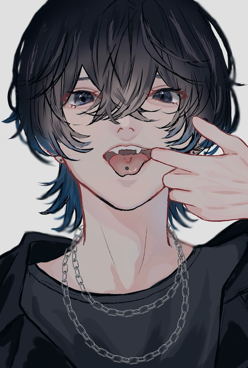 活動者、企業様向け！キャライラスト描きます かっこかわいい男女を描きます！装画、配信画面、歌みたなど イメージ1