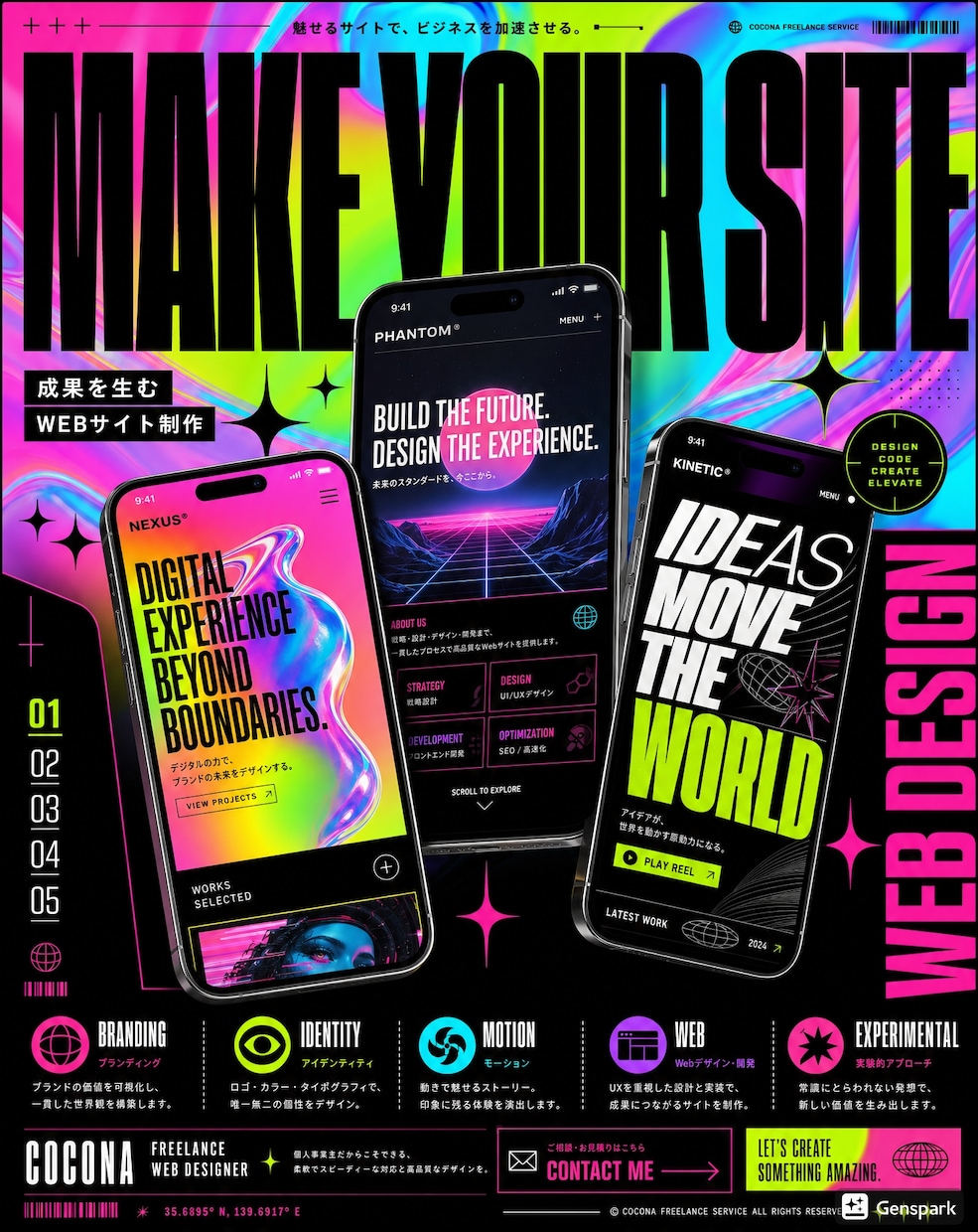ブランドの世界観を体験させる高品質サイト制作します 価格で選ばれる時代は終わった。世界観で選ばれるサイトを。 イメージ1