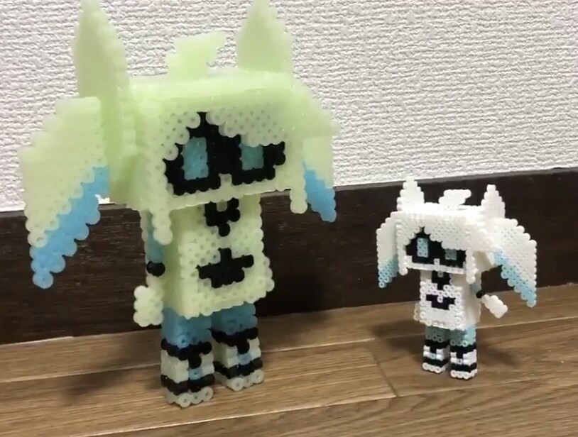 アイロンビーズでドット絵風フィギュアを作製します 推しや友人へのプレゼントにいかがですか？ イメージ3