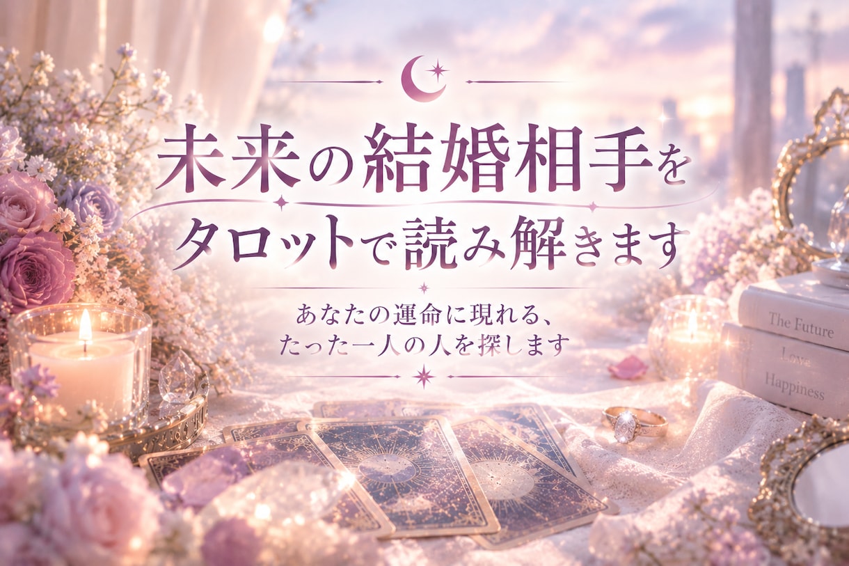 未来の結婚相手を波動タロットで読み解きます あなたの運命に現れる、たった一人の人を探します イメージ1
