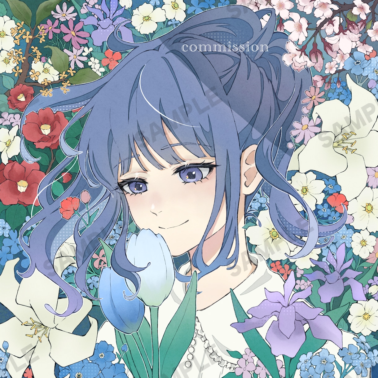 淡くて柔らかな雰囲気のあるイラストを描きます 女の子の髪とお花やフリルを描くのが大好きです！ イメージ7