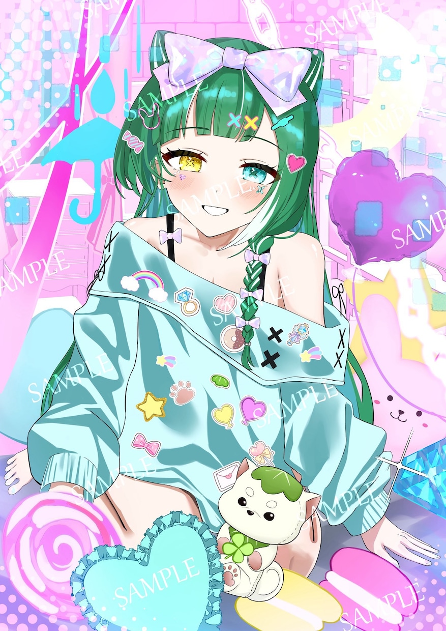可愛い、キャッチーな一枚絵描きます 可愛いキャラクター、女の子イラストを制作いたします イメージ1