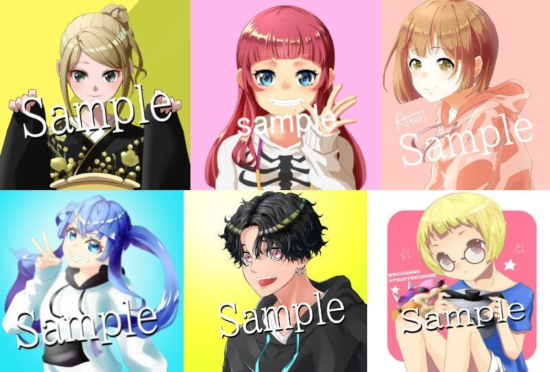 あなただけのアイコン・イラストお描きします Twitter/Instaなど、フォロワー増やしたい方へ◎ イメージ7
