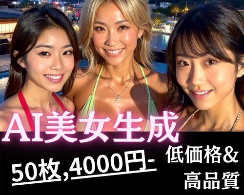 驚きの価格で夢のようなAI美女を即製作します あなた好みの理想を現実に変えます！ イメージ1
