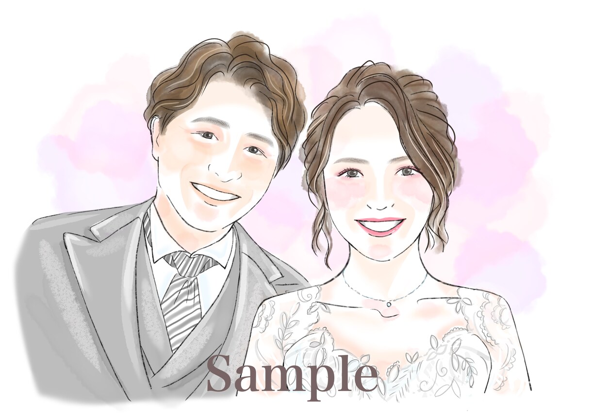オシャレな水彩風タッチで似顔絵描きます アイコンや挿絵にも◎あなたの「なりたい」イメージで♩ イメージ8