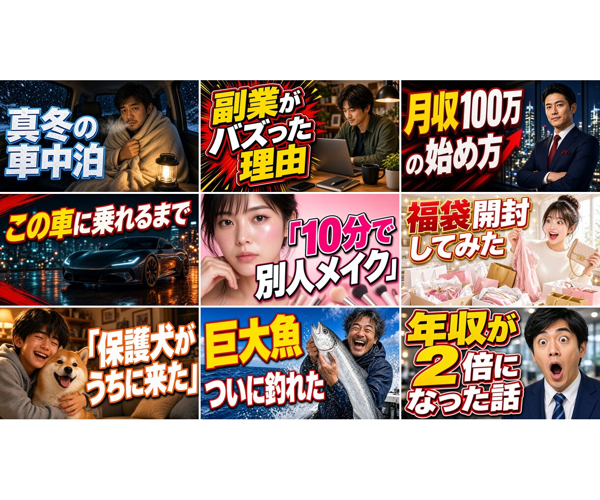 AIで人物背景を生成しサムネ作ります 写真不要。フリー素材と被りません イメージ10