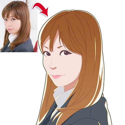 似顔絵　■写真を参考にアニメ風のイラストを描きます SNSアイコン・名刺・プレゼント等、色々な用途に イメージ2