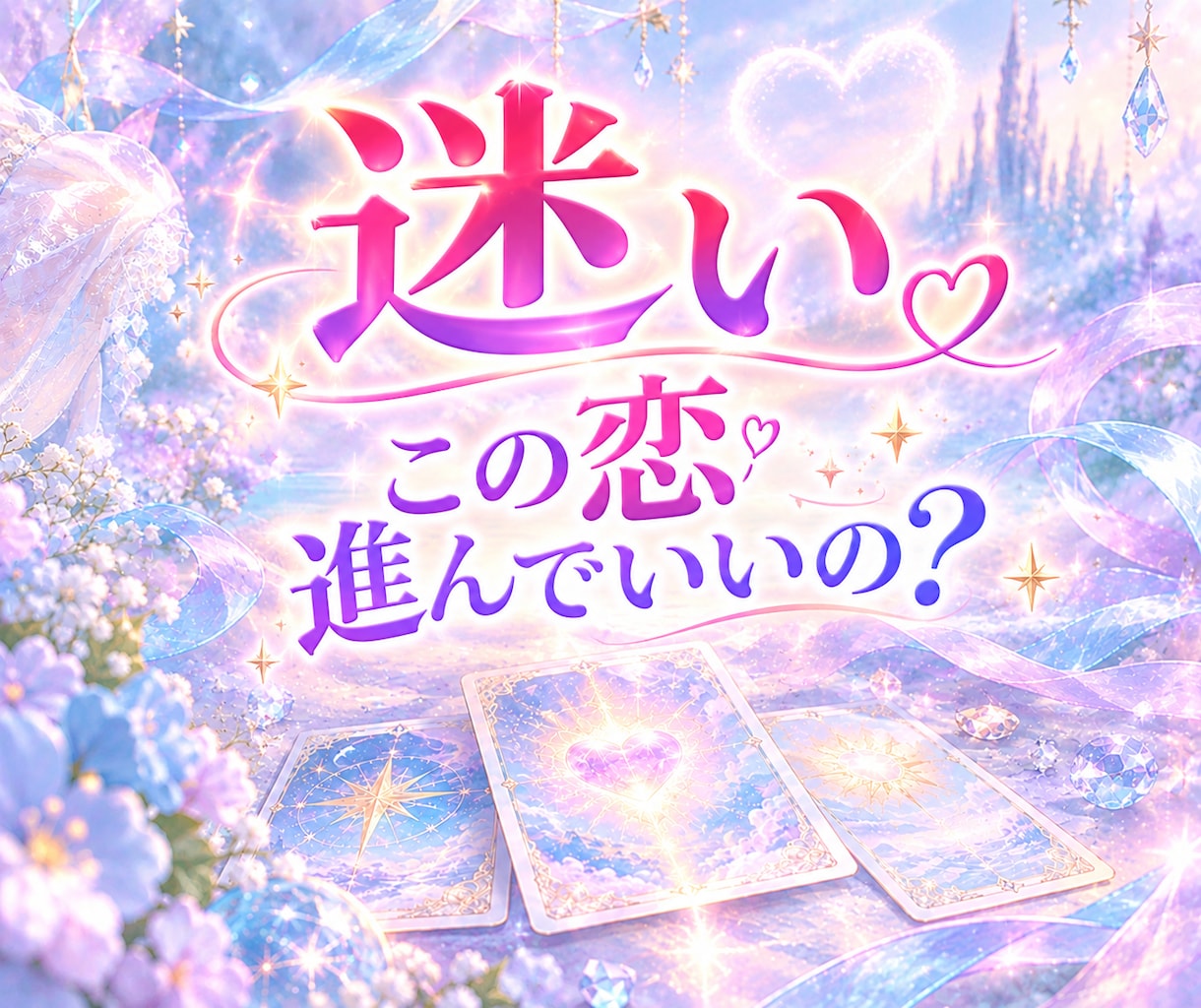 事情があって進めない❄️両想いの恋♡に寄り添います 『両想いなのに進めない』その複雑な迷いをそっと紐解きます イメージ1