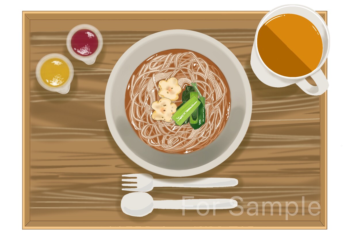 個人カフェ・ベーカリー向け｜食べ物イラスト描きます お店の雰囲気に合わせたテイストを選べます！ イメージ3