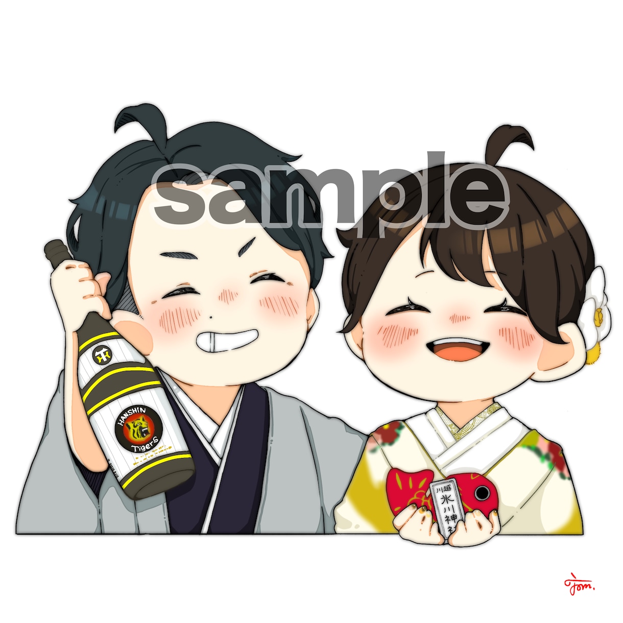 可愛いデフォルメSNSアイコン描きます もちもちなSDイラスト制作します！ イメージ6