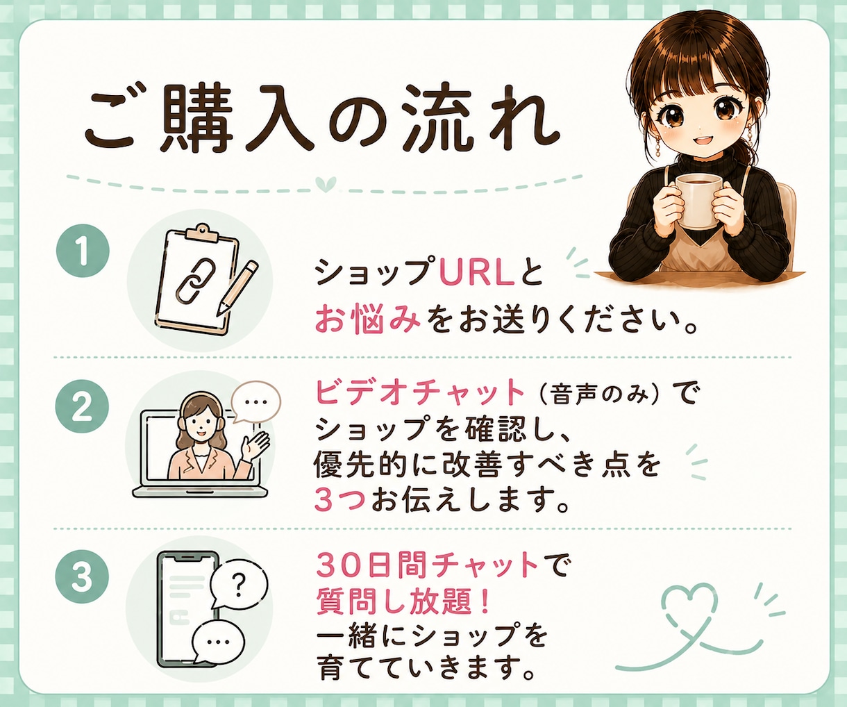 ハンドメイド販売の0→1を一緒に目指します コンセプト設計・ペルソナ設定・価格設定・商品画像・商品説明 イメージ2