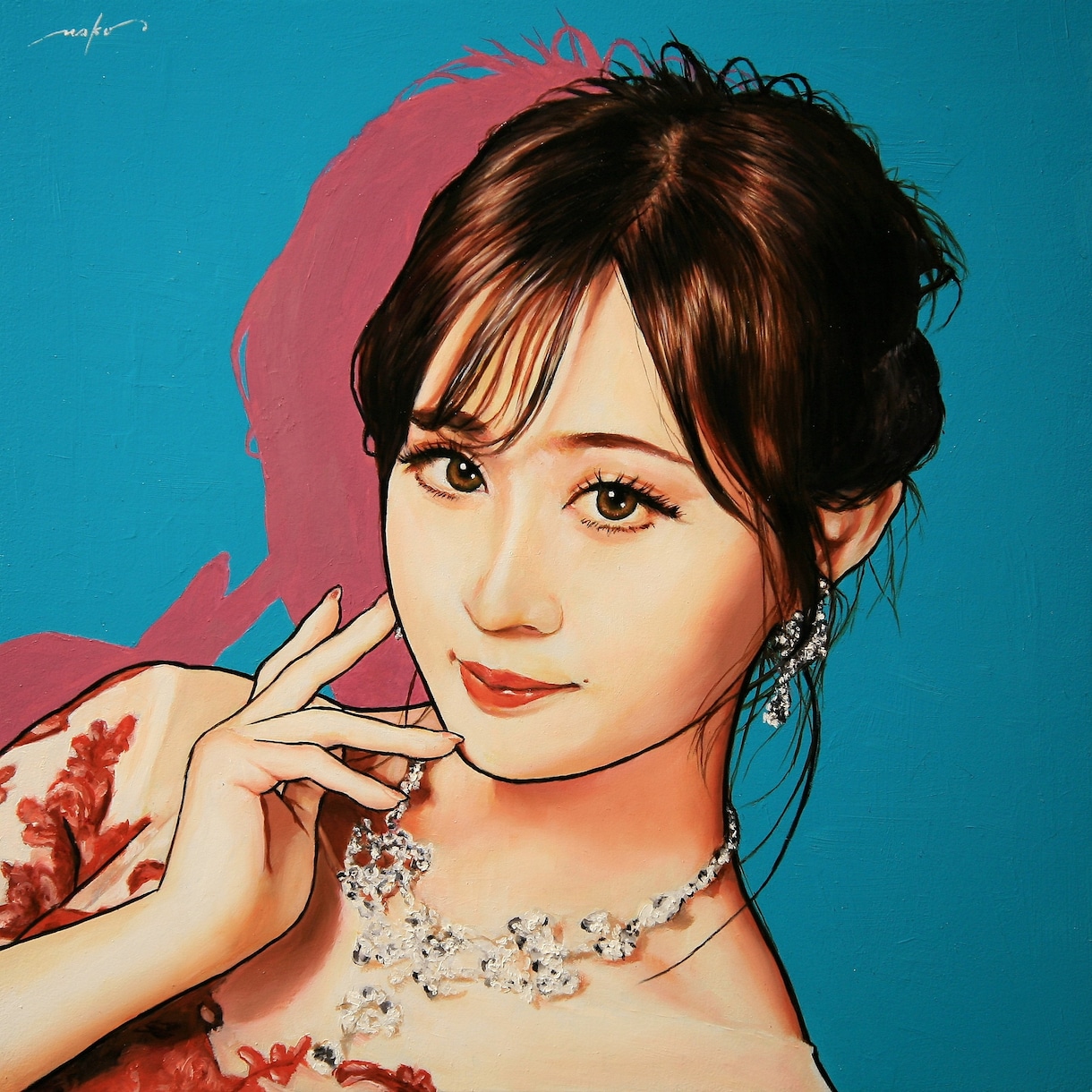 アナログ独特の現代アート的女の子イラストを描きます アナログ感のあるアイコンや似顔絵をご希望の方への特別版です イメージ8