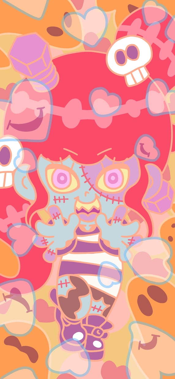 かわいいちびキャラの待ち受けイラストお描きします かわいいチビーズがたくさん待っています！ イメージ1