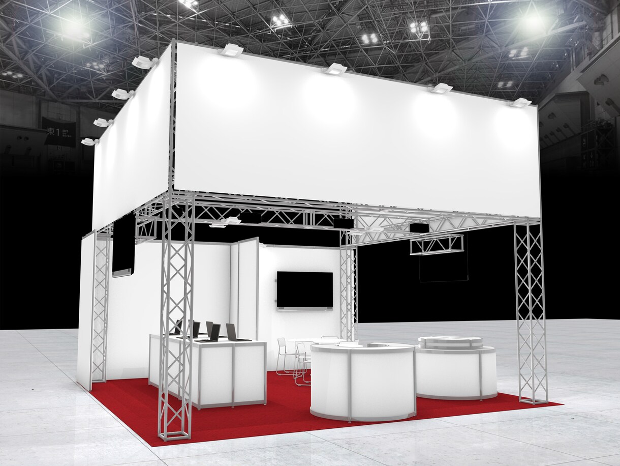 短納期でも大丈夫！展示会ブースデザイン致します ※システムブース(オクタノルム・アルミトラス・マキシマ)限定 イメージ2