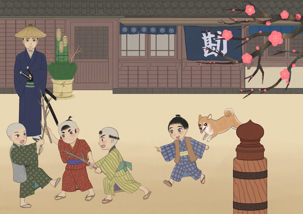 和風イラスト描きます 日本画風・手書き風で優しく、懐かしみのある絵 イメージ3