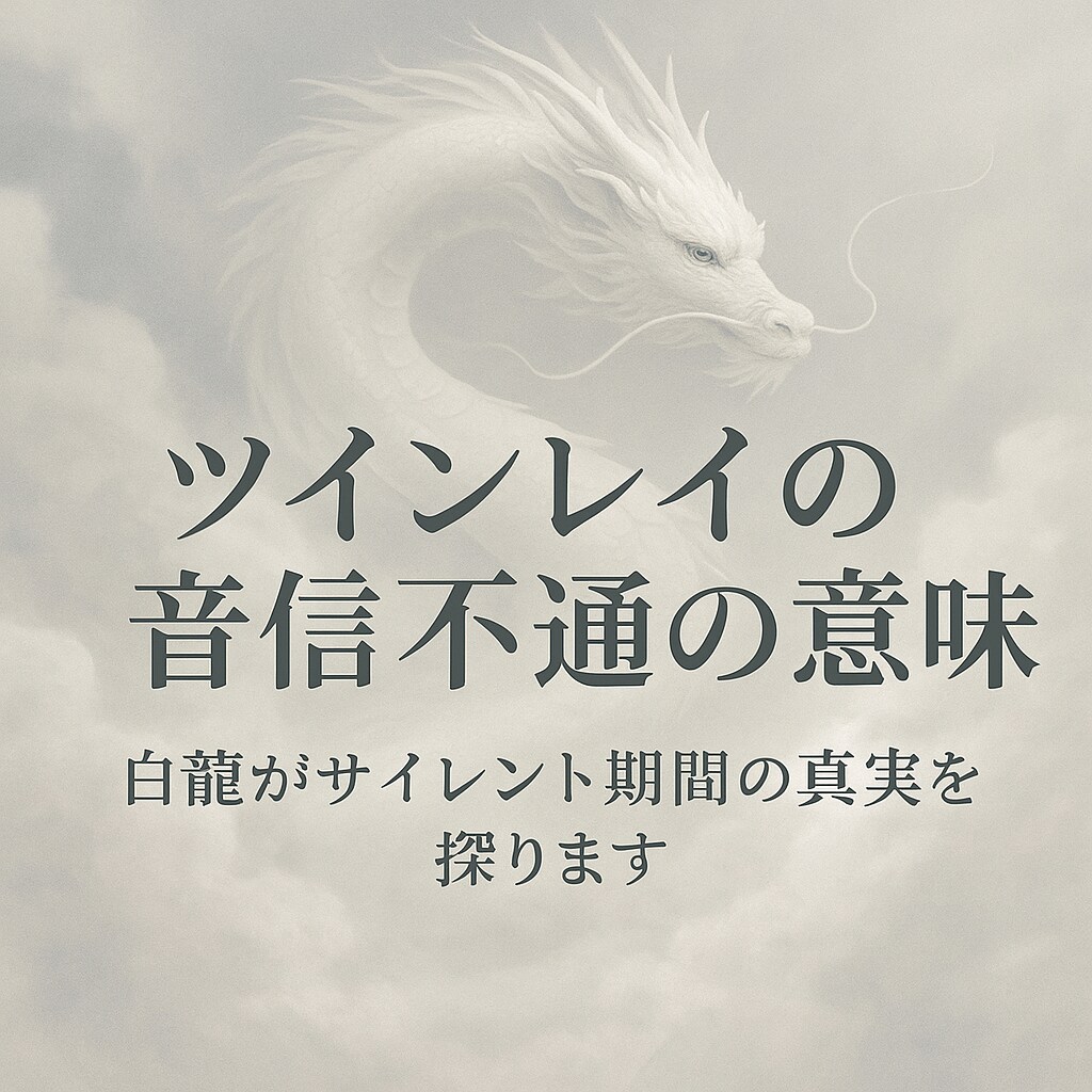 ツインレイのサイレントを数字で読み解きます エンジェルナンバーでサイレント期間を読み解く鑑定 イメージ2