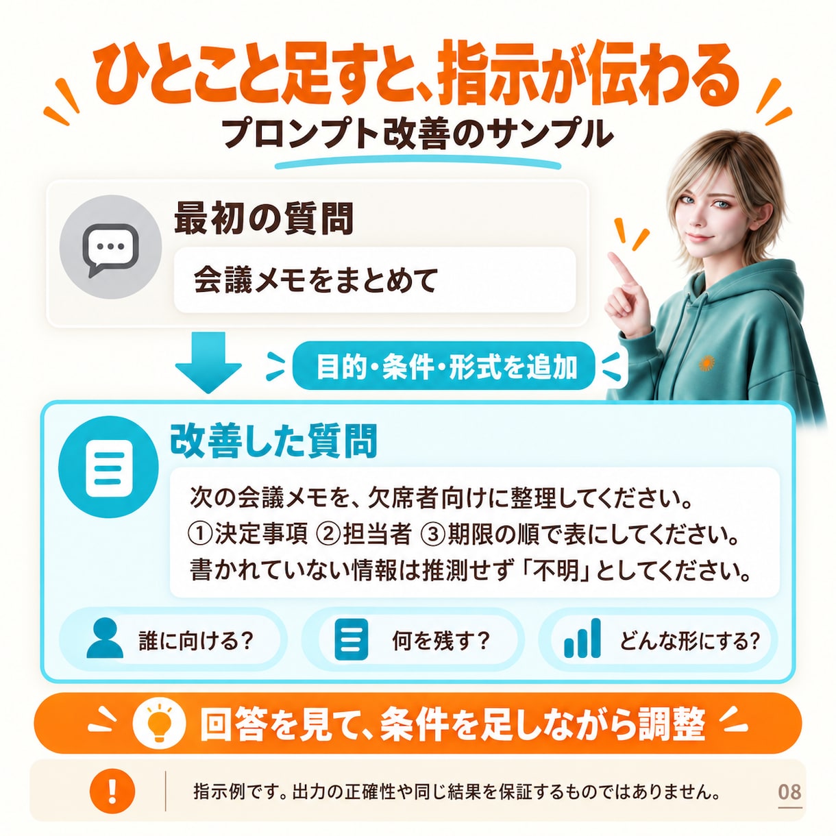 初心者向けClaudeの仕事活用を個別に教えます 文章・資料作成を60分で実践｜AI歴4年の講師が伴走 イメージ8