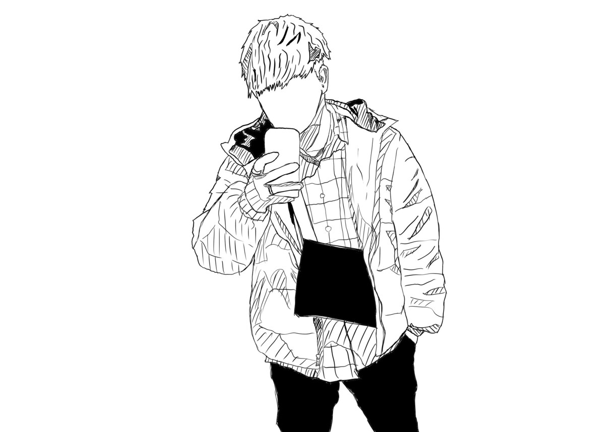 大切な人や描いて欲しい方を描きます [イラスト］・シンプルな線画・ポップな色付き顔有りのイラスト イメージ5