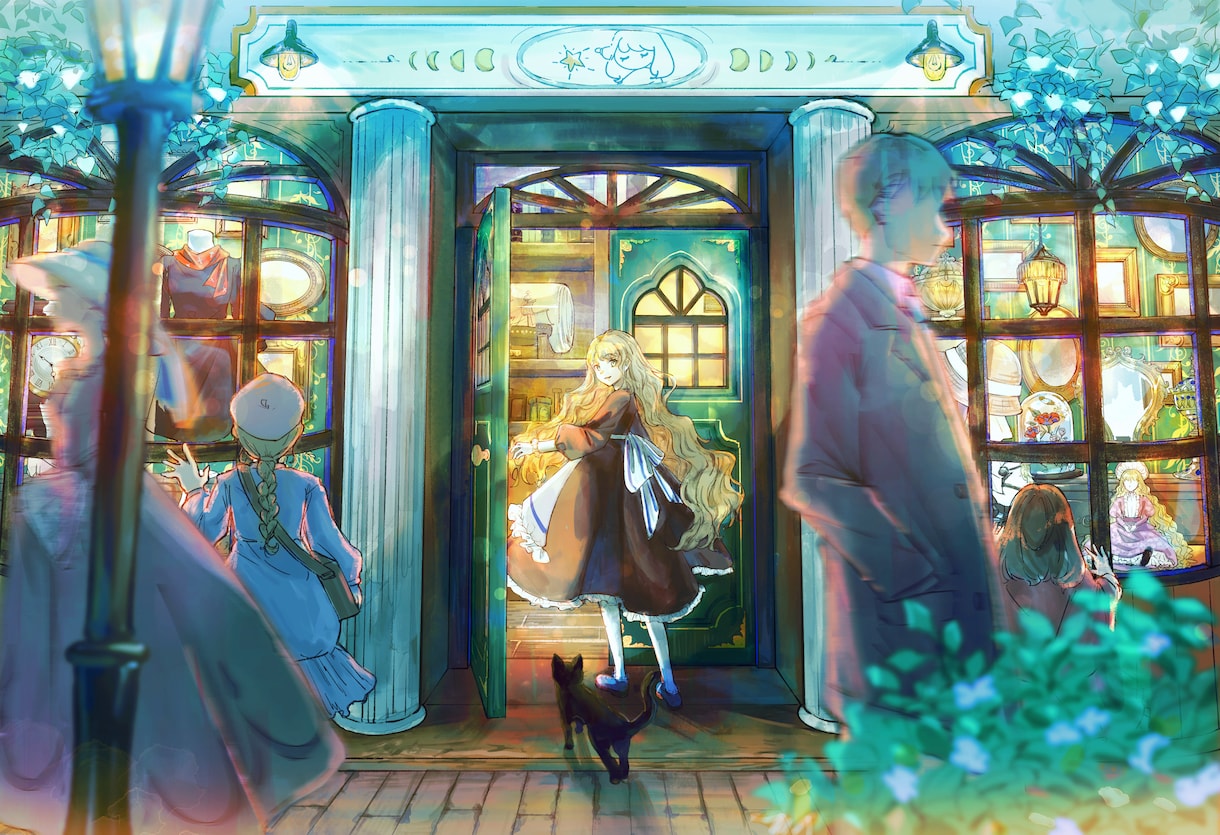 バストアップ〜背景付きまで！イラスト制作いたします アンティーク・和風な世界観が得意です！ イメージ3