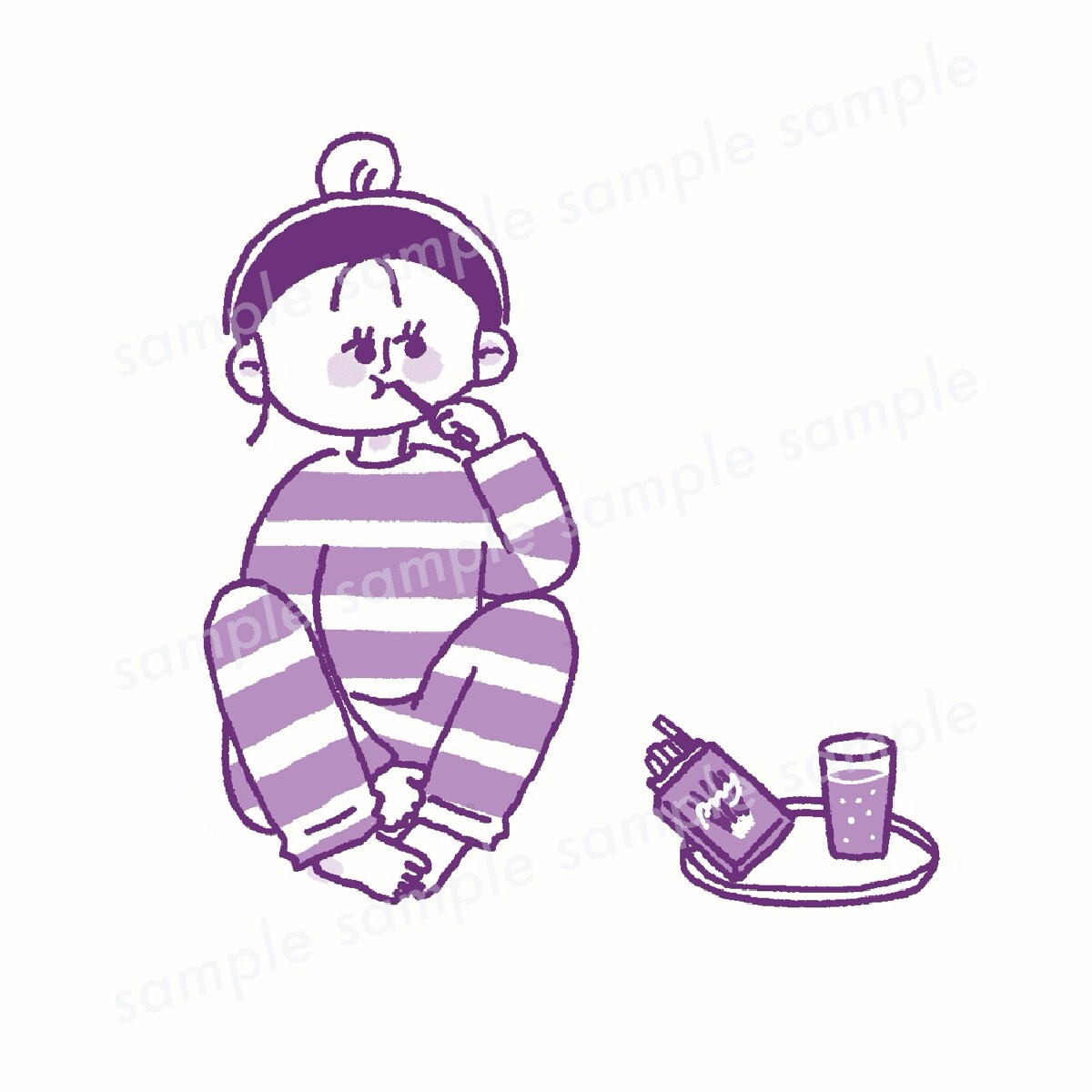 日常・カフェ系カットイラスト描きます 商用利用OK！webサイトや雑誌などの挿絵に！アイコンにも＊ イメージ8