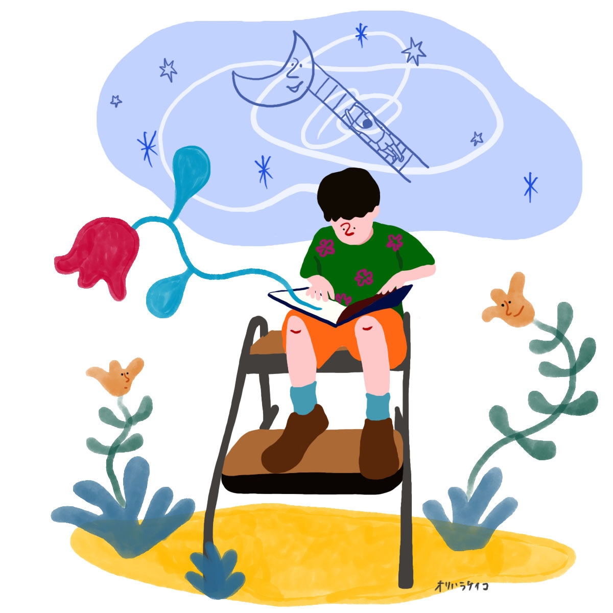 個性的で目を惹くイラスト描きます ユーモアのある可愛いイラストを挿絵やLPに◎ イメージ2
