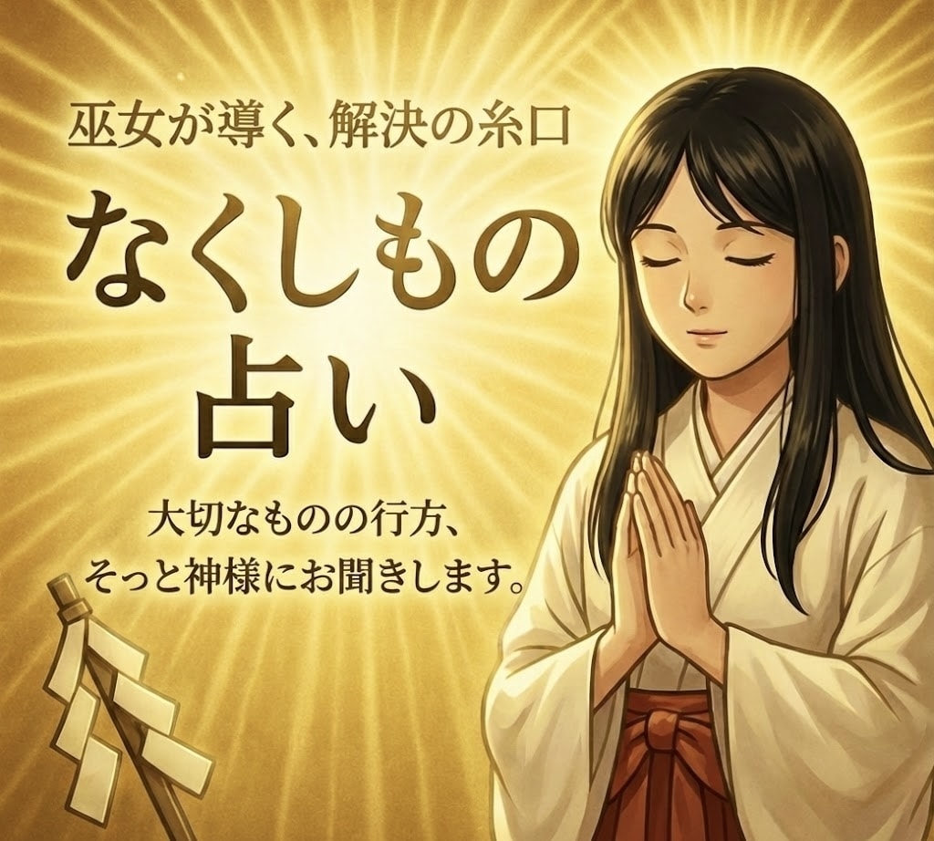 即日鑑定可〜失せ物の行方を神様にお尋ねします 探し物、落とし物、紛失物の行方を神様にお尋ねします イメージ1