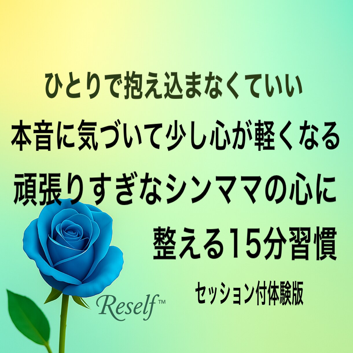 整える力と習慣が身につく2週間 お手伝いします 頑張りすぎなシンママの心に 整える15分習慣 イメージ1