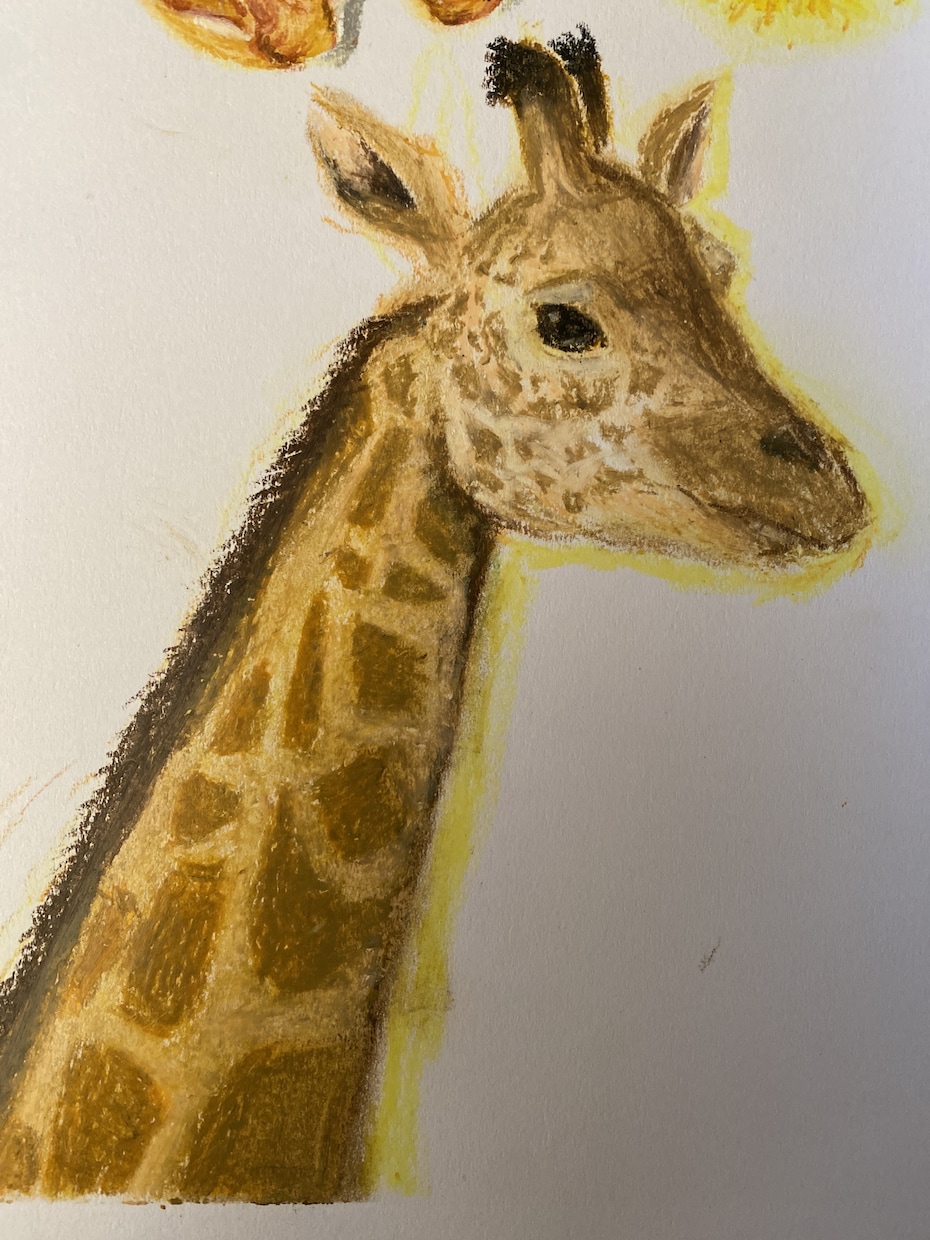 むかし懐かしのクレヨンで最愛の子を描きます オイルパステル（クレヨン）でしか出せない雰囲気のアート イメージ4