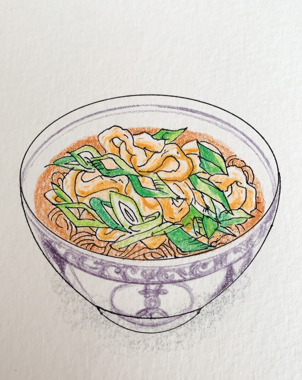 品格ある食べ物のイラスト描きます アナログならではの温かみのあるタッチ。 イメージ1