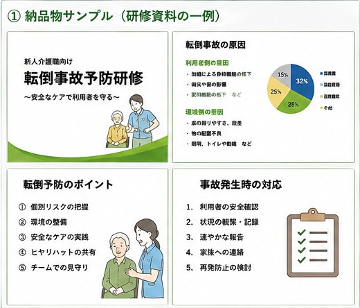 介護施設の研修・マニュアル・業務資料を作成します 介護現場経験者が「現場で使いやすい資料」を一緒に作ります イメージ2