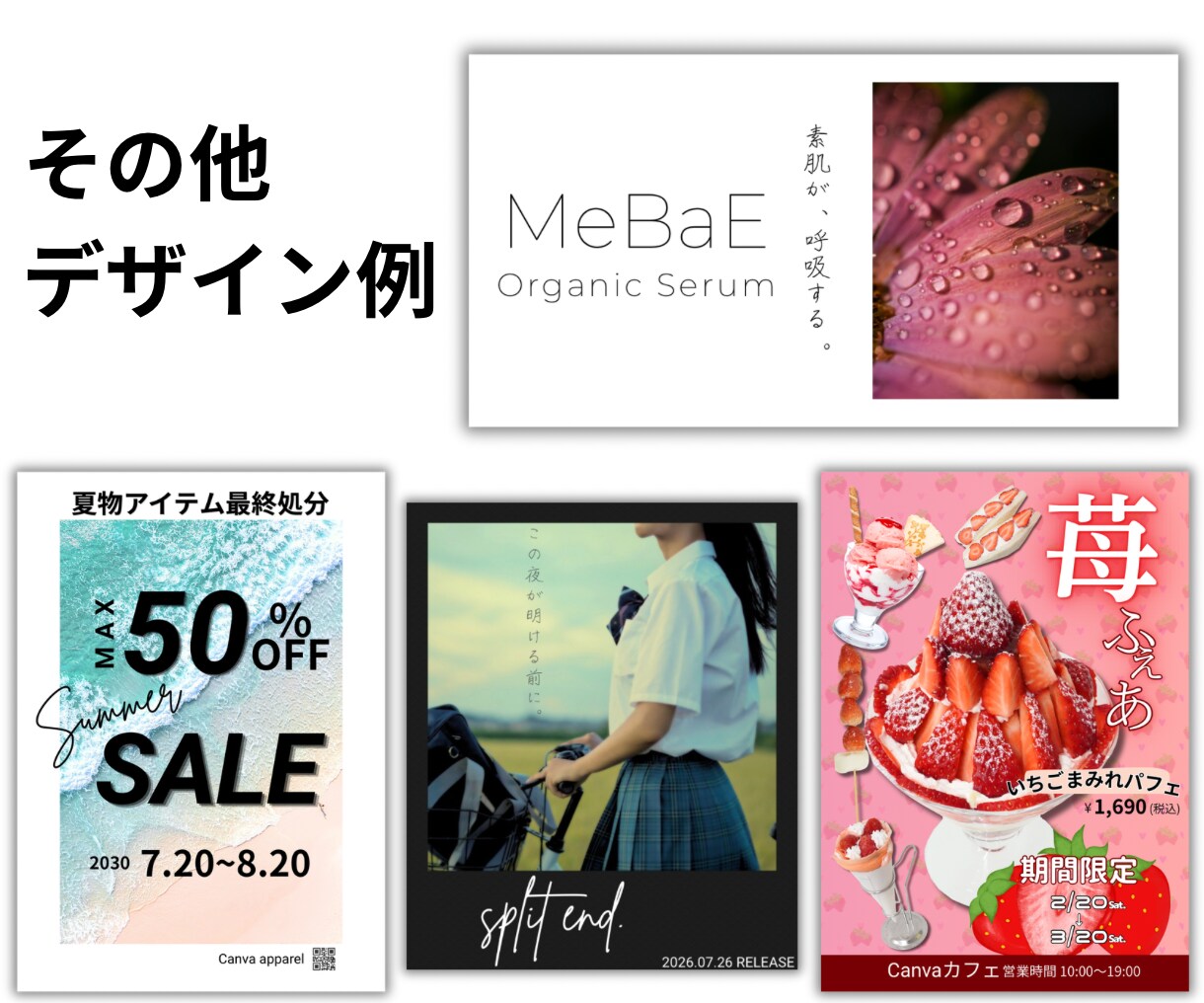 実績作り  丁寧にバナーSNS画像チラシ制作します 5名様限定です。相談しながら丁寧に制作します。 イメージ6